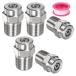 M METERXITY �\�ʐ��`�b�v 5�p�b�N - 15�x 1/4" NPT �I�X �������@�m�Y�� �N���[�i�[�m�Y�������p �X�e�����X�X�`�[��