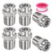 M METERXITY �\�ʐ��`�b�v 6�p�b�N - 25�x 1/4" NPT �I�X �������@�m�Y�� �N���[�i�[�m�Y�������p �X�e�����X�X�`�[��