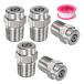 M METERXITY �\�ʐ��`�b�v 5�p�b�N - 40�x 1/4" NPT �I�X �������@�m�Y�� �N���[�i�[�m�Y�������p �X�e�����X�X�`�[��