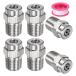 M METERXITY �\�ʐ��`�b�v 6�p�b�N - 25�x 1/4" NPT �I�X �������@�m�Y�� �N���[�i�[�m�Y�������p �X�e�����X�X�`�[��