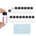 PATIKIL 3 ml прозрачный стеклянная бутылка 15 упаковка образец бутылка винт колпак реагент . body бутылка этикетка имеется утечка предотвращение жидкий образец стеклянная бутылка эксперимент . для 