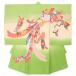  первый надеты желтый зеленый цвет .. расческа . Sakura .. bundle .... золотой пешка . рукописный текст ... натуральный шелк производство надеты ... праздничная одежда .. три . праздник девочка женщина . baby сделано в Японии 