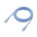 �G���R�� �^�C�vC �P�[�u�� USB Type C to Type C 2m PD �f�����ɂ��� �[�j�X�u���[ ( 1�� )/ �G���R��(ELECOM)