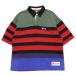 ICECREAM мороженое регби рубашка UTOPIA BOX FIT ENZYME WASHED RUGBY SHIRT Street бег собака вышивка окантовка рисунок многоцветный M L