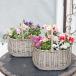  на данный момент товар распродажа сезон. цветок .... голубой & розовый натуральный корзина gray модный античный симпатичный подарок подарок 