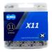 KMC X11 цепь 11 скорость /11s/11 скорость ke- M si-(118 LINK, серебряный / черный ) [ параллель импортные товары ]