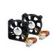 GDSTIME 2PCS 50mm x 10mm 12VDC,3 булавка,50mm тонкий 2 полосный PC кейс вентилятор охлаждающий вентилятор, компьютер CPU охлаждающий 