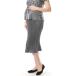 SPECCHIO spec chio maternity non maternity Shuttle pleat flared skirt knees under height formal gray 