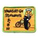 70's VINTAGE KAWASAKI GO SIDEWAYS WAPPEN/ӥơåڥ󥫥掠ɽåץꥱѥåkz1000mkIIkz900z1rz2w1saޥå500sskh400