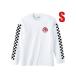  рукав CHECKER SPEED ADDICT TRADE MARK L/S T-shirt( рукав контрольно-измерительный прибор скорость Addict tray do Mark длинный рукав футболка )_S_WHITE