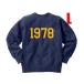  Rebirth шитье боковой ребра 1978 SWEAT NAVY L/ темно-синий темно-синий Vintage тренировочный Champion колледж Logo университет uclayale годы 1978 год Showa 53 год 70s