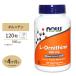 L- ornithine 500mg ( approximately 4. month minute ) 3 bead 1500mg. [L- ornithine ]. combination 120 bead NOW Foods (nauf-z)