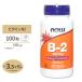 nauf-z vitamin B2 100mg 100 bead NOW Foods Vitamin B-2 100 mg Veg Capsules
