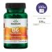 [ купон есть ]s one son витамин B6 (pili при sin) 100mg 100 шарик Capsule Swanson Vitamin B6 Pyridoxine supplement здравоохранение уход за кожей красота 