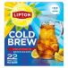 lip тонн холодный b дракон черный чайный пакетик Family размер 22 штук входит Lipton Cold Brew Black Tea Bags, Family ваш заказ 