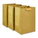 ваш заказ [woru mart бренд ] вес u selection plate подарок сумка примерно 18×25cm Gold 3 листов Large Gold Gift Bags, 7inc