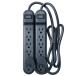  ваш заказ on разветвитель 6.2 шт. комплект примерно 0.75m серый onn 6-Outlet Surge Protectors with 2.5' Power