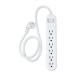  ваш заказ on разветвитель 6.2 шт. комплект примерно 0.75m белый onn. 6-Outlet Surge Protector, 2 Pack, 2.5ft