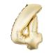  ваш заказ [woru mart бренд ] вес u selection plate номер ba Rune 4 примерно 40cm Gold 16inch Gold Number 4 Foil Ba