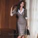  One-piece женский тугой One-piece в клетку надеты .. стиль красивый . ходить на работу 30 плата 40 плата 50 плата мода женщина ощущение роскоши сверху товар весна MT2475