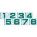 nichiyo-NICHIYO стандартный флаг одного цвета 8 шт. комплект зеленый No.1-No.8 ground Golf граунд-гольф японский крокет флаг парк пожилые люди знак комплект продажа 