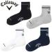  Callaway Golf мужской носки L знак type сообщение рисунок короткие носки (MENS) Callaway Golf C26193110[2026 год весна лето модель ][ почтовая отправка рассылка ]