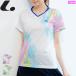 LUCENT lucent игра рубашка ( воротник нет ) рубашка с коротким рукавом Uni Home soft теннис одежда женский женский XLH263 1 листов до почтовая доставка OK