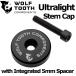 WOLF TOOTH Ultralight Stem Cap with Integrated 5mm Spacer Black եȥ ƥ७å ž֥ѡ