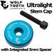 WOLF TOOTH Ultralight Stem Cap with Integrated 5mm Spacer Blue եȥ ƥ७å ž֥ѡ