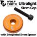 WOLF TOOTH Ultralight Stem Cap with Integrated 5mm Spacer Orange եȥ ƥ७å ž֥ѡ