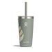 Hydro Flask гидро flask уличный кемпинг повседневный жизнь бутылка * высокий стакан 20 oz All Around Tumbler With Straw Lid 890173 Botanical Bliss Agave