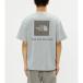  The * North * лицо THE NORTH FACE мужской tops короткий рукав футболка S/S Back Square Logo Tee NT32447 ZZ [2026SS]
