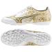  Mizuno MIZUNO unisex soccer training shoes Mizuno Alpha SELECT AS P1GD246550 white × Gold 