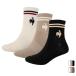  Le Coq le coq sportif мужской женский спорт аксессуары носки 3 пар комплект 3P носки ( короткий ) LT5SSO11U [2025SS]