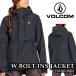  Япония стандартный товар одежда для сноуборда жакет Volcom VOLCOM WOMENS BOLT INSULATED JACKET Black женский 24-25