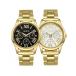  наручные часы пара часы 2 шт. комплект из нержавеющей стали кварц наручные часы для мужчин и женщин Gold день рождения Hori te- оптимальный 
