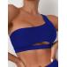  женский купальный костюм tops cut наружный one плечо бикини tops 