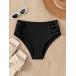  lady's swimsuit bottoms frill. attaching high waste to bikini bottoms 