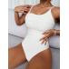  женский купальный костюм One-piece простой One-piece купальный костюм 