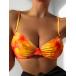 женский купальный костюм tops диафрагмирования окраска нижний бикини на завязках tops 