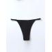  lady's swimsuit bottoms plain pattern back bikini bread tea 