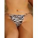  lady's swimsuit bottoms bikini bottoms swimsuit Pooh ruby chi for Zebra print 