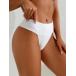  женский купальный костюм низ женский высокий талия tech s коричневый -do белый бикини низ,.. аккуратный, вязаный, пляж, лето 