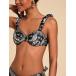  женский купальный костюм tops . obi цветочный принт бикини верх, лето. пляж bake-shon для 