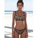  женский купальный костюм бикини комплект Leopard рисунок оборка имеется sexy . split бикини комплект, лето. пляж плавание одежда 