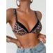  женский купальный костюм tops fashonabru casual балка sa плитка 2way Leopard рисунок бикини верх 