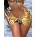  женский купальный костюм низ женский sexy стразы . угол звезда металлик принт бикини купальный костюм летний 