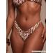  женский купальный костюм низ золотая цепь имеется принт бикини низ только, плавание bake-shon Hori te- summer путешествие пляж u
