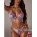  женский купальный костюм низ женский лето пляж цветочный кисточка топ на бретелях sexy бикини &amp; треугольник хлеб ti купальный костюм комплект 