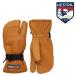  Japan regular goods glove he -stroke la23-24 HESTRA 3-Finger Full Leather Cork 30872 ski gloves 